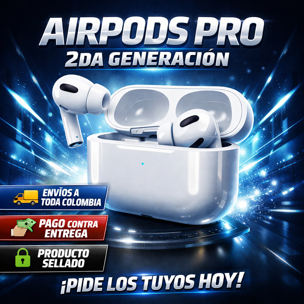 ⚡ AirPods Pro 2da Generación – Sonido Premium y Cancelación de Ruido 🎧