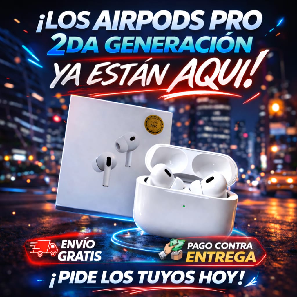 ⚡⚡ AirPods Pro 2da Generación – Sonido Premium y Cancelación de Ruido 🎧